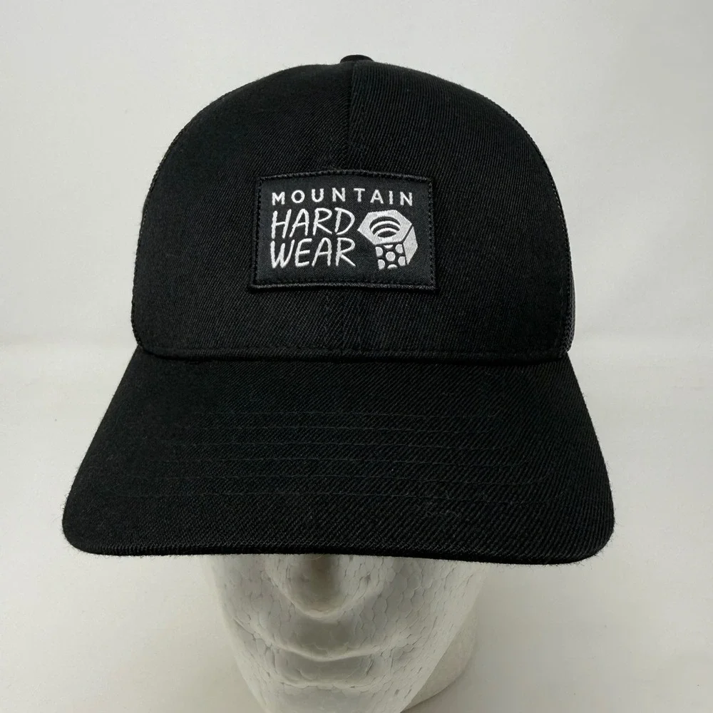 Mountain Hardwear Black Trucker Hat Mesh Back Logo Snapback OU9823 OSFM Unisex